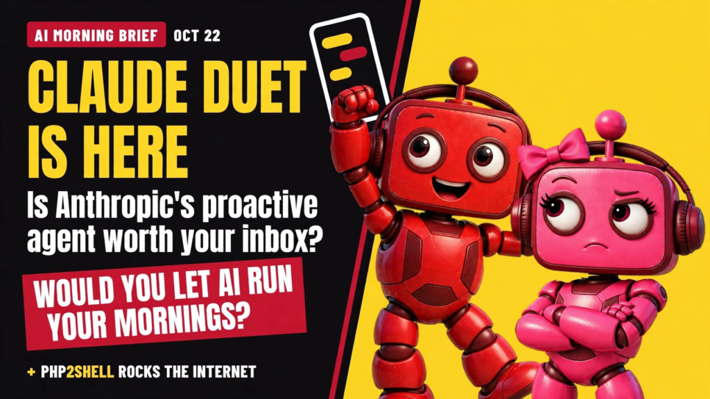AI Morning Brief — October 22, 2026